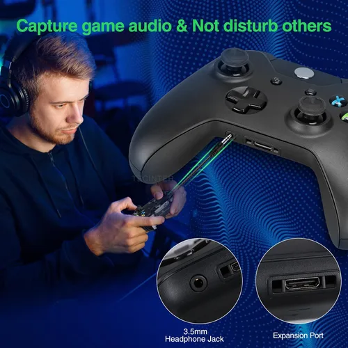 Vista 2 de vaomon Xbox One Wireless Controller PC Game Controller Compatible with Xbox One,Xbox Series XS,3.5mm Audio Jack,3D Joystick (Black)