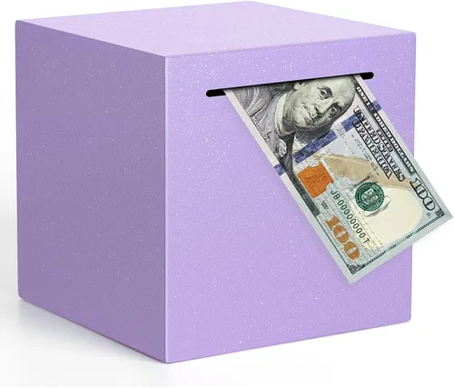 Vista 8 de Alcancía para adultos debe romperse para abrir, alcancía irrompible de acero inoxidable para adultos, caja de ahorro de metal para ahorrar dinero