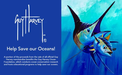 Vista 7 de Guy Harvey Camiseta de protección solar con manga raglán para hombre