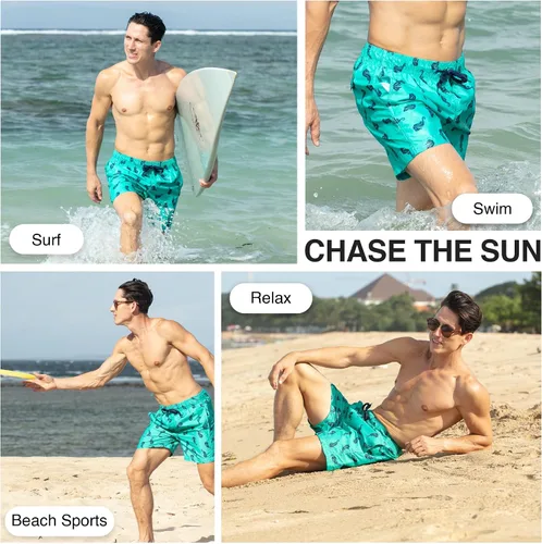 Vista 5 de Kanu Surf Mens Monaco Swim Trunks (Regular & Extended Sizes)