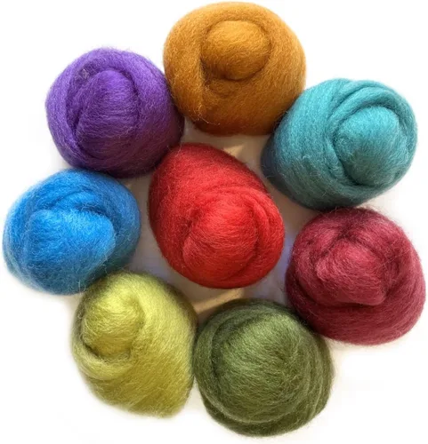 Vista 2 de Wistyria Editions WR-905R Lana Roving, The Bouquet, paquete de 8
