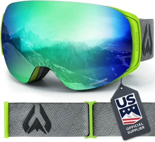Vista 19 de Wildhorn Roca - Gafas de esquí para hombres y mujeres con protección antiempañamiento/arañazos 100% UV - Lente magnética - Gafas de nieve