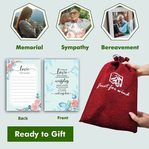 Vista 6 de Regalos de duelo conmemorativos de simpatía para la pérdida de papá, padre, Campanas de viento conmemorativas de simpatía para la pérdida de padre