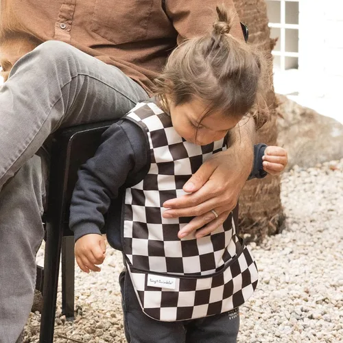 Vista 2 de Tiny Twinkle Babero a prueba de desorden para niños Babero impermeable para comer Delantal de bebé para alimentar, lavable a máquina, regalo