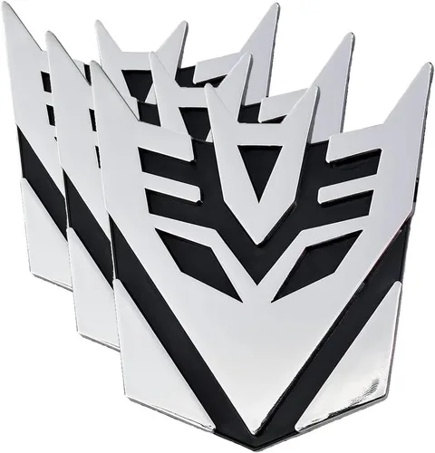 Vista 2 de 3D Transformer Decepticons insignia emblema calcomanía cromado