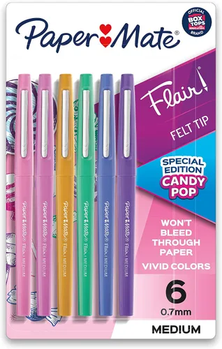 Vista 4 de Paper Mate - Bolígrafos de punta de fieltro, punta media (0.7 mm)