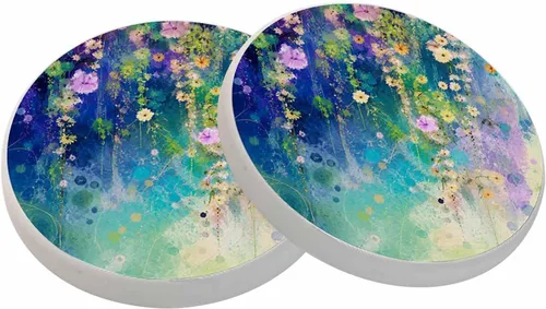 Vista 43 de oFloral Juego de 2 posavasos con notas musicales para líneas de bebidas, melodía, simples y creativas, para decoración del hogar, juego de 2, 4
