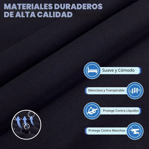 Vista 2 de Protector de colchón tamaño individual, funda de colchón impermeable con bolsillo profundo de 18 pulgadas, cubierta de cama estilo sábana bajera