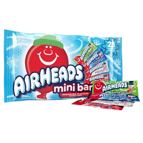 Vista 23 de Airheads Mini barras de caramelo, paquete variado de Taffy, bolsa de 80