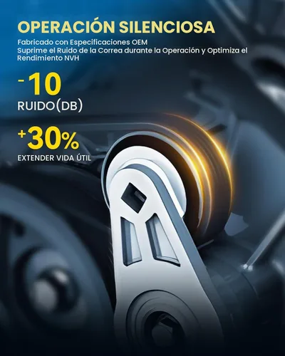 Vista 8 de Conjunto tensor de correa PHILTOP 25184786 Compatible con Aveo 2004-2008, Aveo5 2007-2008, tensor automático de correa con polea