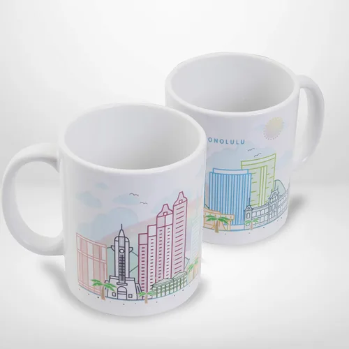 Vista 10 de Vastigo Taza de café Austin – Taza de cerámica de recuerdo de 11 onzas con caja de regalo – Taza de viaje City Skyline – Apto para lavavajillas