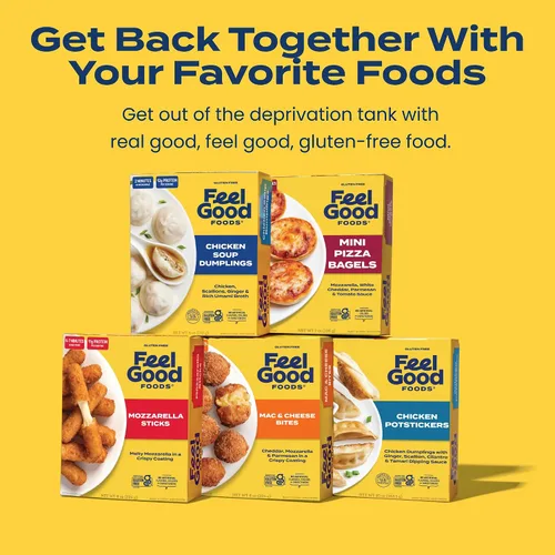 Vista 5 de Feel Good Foods, Potstickers sin gluten de pollo, 283.5 gramos (10 onzas)