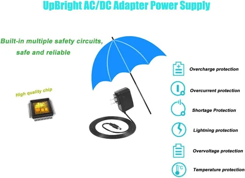 Vista 6 de UpBright Adaptador CA/CC de 12V compatible con Casio Privia PX-100 PX-110 PX-120 PX-200 PX-300 PX-310 PX-320 PX-500L WK-1200 WK-1250 WK-1300 WK-1350