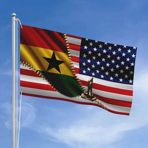 Vista 18 de Bandera de Estados Unidos y Colombia Colombiana Banderas para exteriores de 3 x 5 pies, tres capas de tela de costura de doble cara, impresión de 3