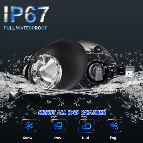 Vista 6 de Kit de reemplazo de luces antiniebla para 2002 2003 2004 2005 2006 2007 2008 Dodge Ram 1500/2500/3500 con bisel negro, cableado y interruptor 9006