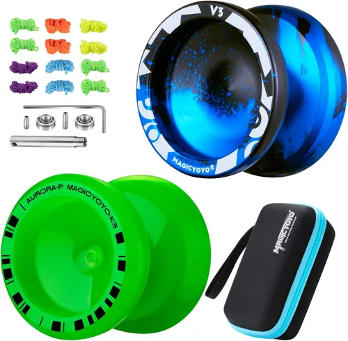 Vista 12 de MAGICYOYO V3 Yoyo para niños de 8 a 12 años o más, Yoyo profesional sensible con doble función, yoyo profesional para adultos con 12 cuerdas