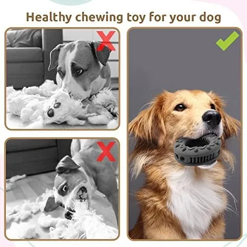 Vista 4 de SIMENA Juguete masticable resistente para perros masticadores agresivos, juguete natural para dentición para razas medianas, juguete masticable