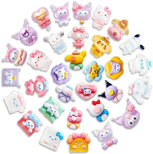Vista 8 de Lindos dijes para zapatos de cocodrilo, paquete de 32, dijes de decoración de zapatos para zuecos y sandalias, pulseras, dijes Kawaii para zapatos