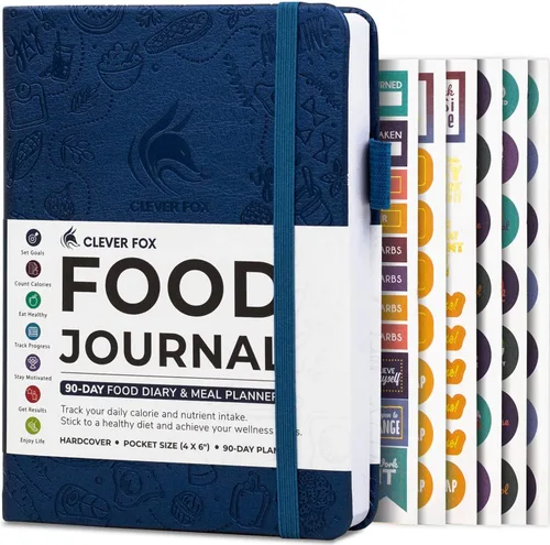 Vista 22 de Clever Fox Diario de Comida de Bolsillo - Diario de Comidas Diario, Planificador de Comidas para Llevar un Control de Calorías y Nutrientes