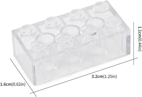 Vista 62 de 100 piezas 2 x 4 Ladrillos Piezas Negras Partes Clásico Juego Creativo Bloques de Construcción Juego de Partes Accesorios de Juguete Compatibles