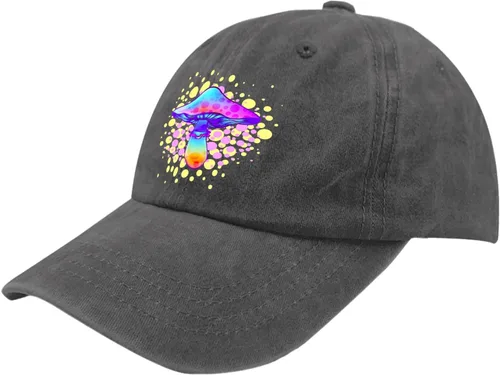 Vista 2 de devor Gorras de béisbol con hongos mágicos para papá, gorra divertida para hombre