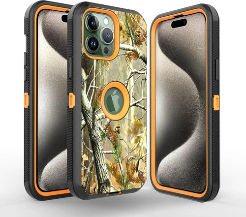 Vista 8 de 14 Pro Max - Funda protectora híbrida a prueba de golpes, diseño de doble capa, cubierta dura compatible con iPhone 14 Pro Max (negro y negro)