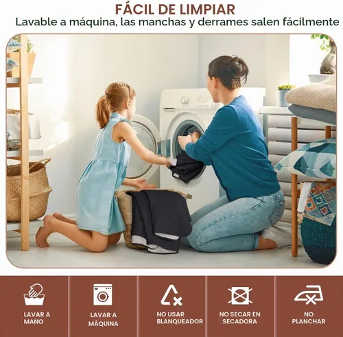Vista 6 de VANSOFY Fundas Extra Grandes para Sofás Reclinables Seccionales, Fundas para Sofá Impermeables de 5 Piezas para Sofá Seccional en Forma de L, Funda