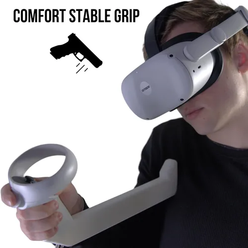 Vista 5 de iSTOCK VR Gunstock - Stabilize Your Aim for Maximum Precision - Pro Grade, Light Weight, Highest Mobility Design - Compatible with Meta Quest 2