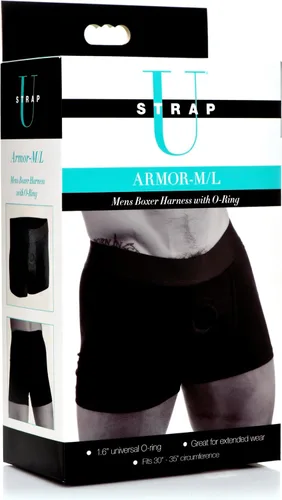 Vista 4 de Armor Boxer Arnés con junta tórica fabricado con mezcla de algodón transpirable para hombres y mujeres. Elástico de apoyo que se adapta a la mayoría