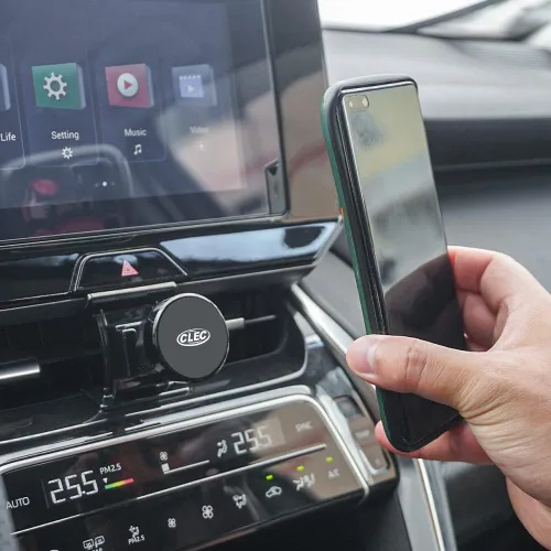 Vista 3 de Bwen Soporte de teléfono para automóvil compatible con Toyota Venza 2024 2023 2022 2021 Soporte magnético fuerte para ventilación de aire, soporte