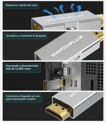 Vista 5 de Adaptador HDMI a DisplayPort 4K a 60Hz, unidireccional-1Pack