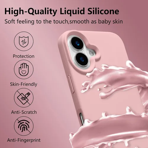 Vista 536 de Funda magnética de silicona para iPhone 13 Pro, color blanco antiguo [Compatible con Magsafe] [Forro de microfibra suave antiarañazos], funda