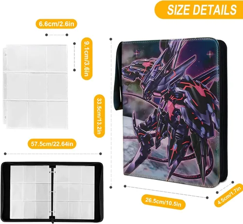 Vista 2 de Carpeta para tarjetas coleccionables para 900 tarjetas Galaxy-Eyes