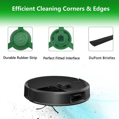 Vista 3 de Paquete de 6 cepillos laterales de repuesto compatibles con iRobot Roomba Max 705 Vac/Plus 504 Vac Robot, cepillos de barrido de bordes, accesorios