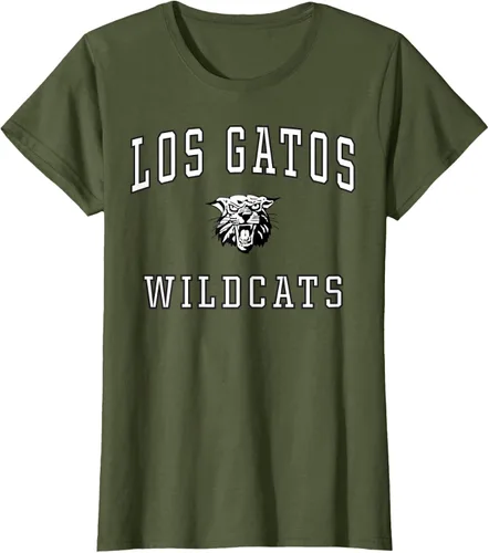 Vista 69 de Camiseta de Los Gatos de la escuela secundaria de Wildcats C1