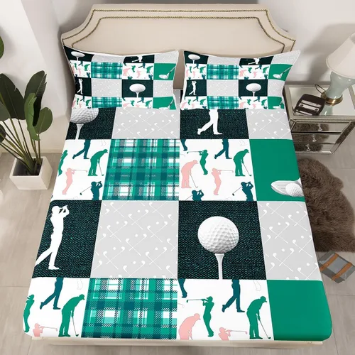 Vista 12 de Juego de ropa de cama de silueta de caballo vaquero, tamaño individual, sábana bajera ajustable de microfibra suave de microfibra suave con diseño