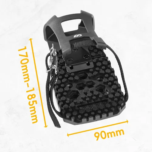 Vista 6 de CyclingDeal Solo jaula de clips para dedos de bicicleta – Compatible con adaptadores de pedales Peloton Bike & Bike+ – Convierte pedales Look Delta