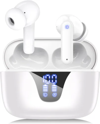Vista 8 de Auriculares inalámbricos Bluetooth, auriculares con pantalla táctil, modo de transparencia con cancelación de ruido ANC ENC, graves profundos