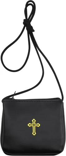 Vista 8 de Funda de cuero para Pyx, estuche de Pyx católico con correa para comunión, sacerdotes anfitriones, diáconos, regalos