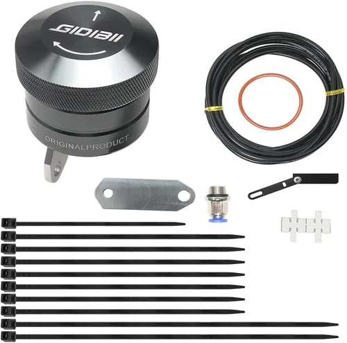 Vista 8 de Lubricador de Cadena Universal para Motocicleta, Engrasador Automático con Control Manual, Parte de Aceite para Moto (Negro)