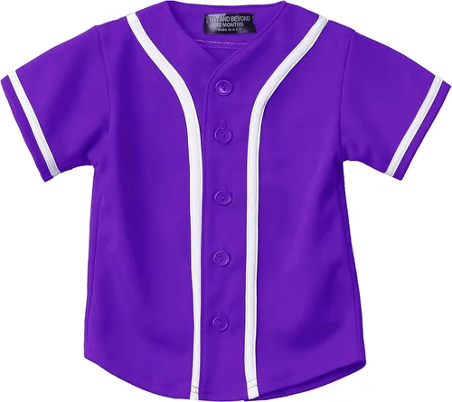 Vista 28 de Hat and Beyond camiseta de béisbol para hombre con botones hipster hip hop
