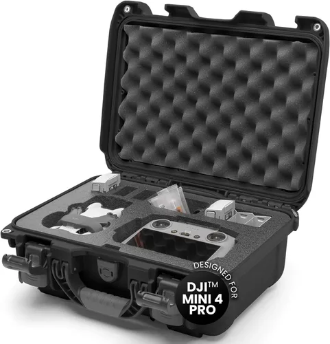 Vista 11 de Nanuk Funda protectora impermeable 915 para DJI Mini 4 Pro Fly More con sistema patentado de bloqueo PowerClaw (grafito)