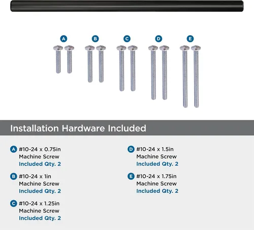 Vista 5 de Amerock Mango de electrodoméstico Bronce negro 12 pulgadas (12.008 in) de centro a centro mangos de barra paquete de 1 unidad Jaladera