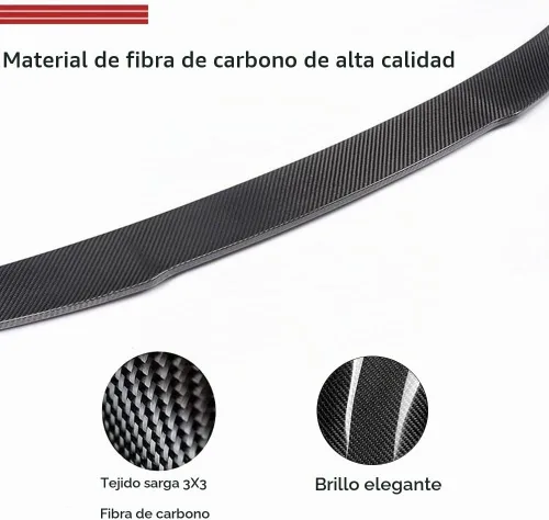 Vista 4 de JCSPORTLINE alerón trasero de fibra de carbono