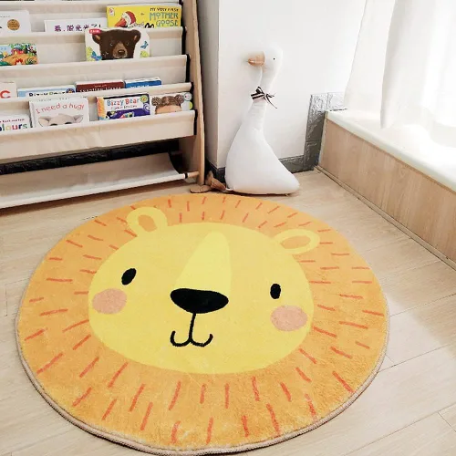 Vista 13 de Poowe ABC Animals - Alfombra de juego para niños, alfombra redonda educativa del alfabeto, suave, antideslizante, para el dormitorio de los niños