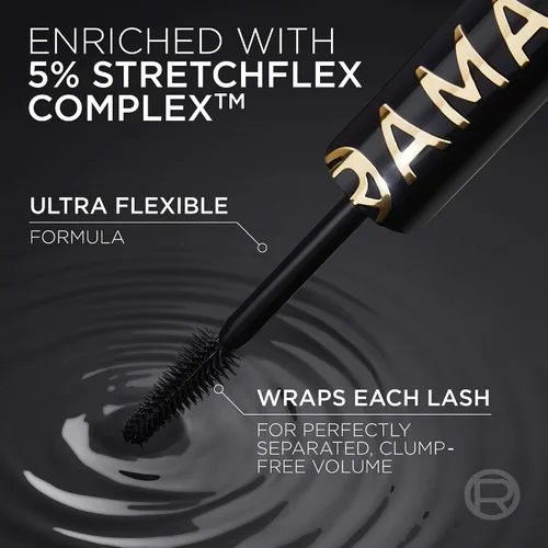 Vista 6 de L'Oreal Paris - Máscara Panorama Voluminosa, fórmula voluminizante y alargadora, de larga duración, resistente a manchas y lavable, Máscara negra