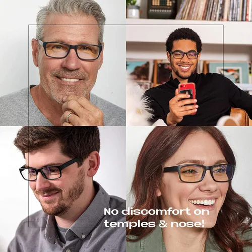 Vista 6 de Readerest - Lentes para lectura con bloqueo de luz azul, bisagras de resorte, protección UV