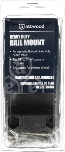 Vista 6 de Attwood 5012-7 Rod Holder Rail Mount, Black