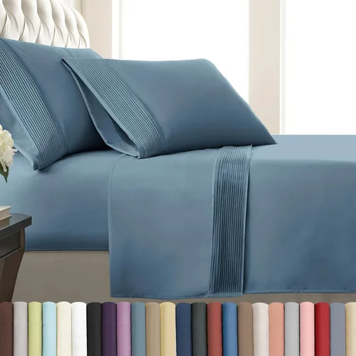 Vista 36 de Southshore Fine Linens®, juego de ropa de cama con bolsillo profundo, Microfibra, Negro, gemelo