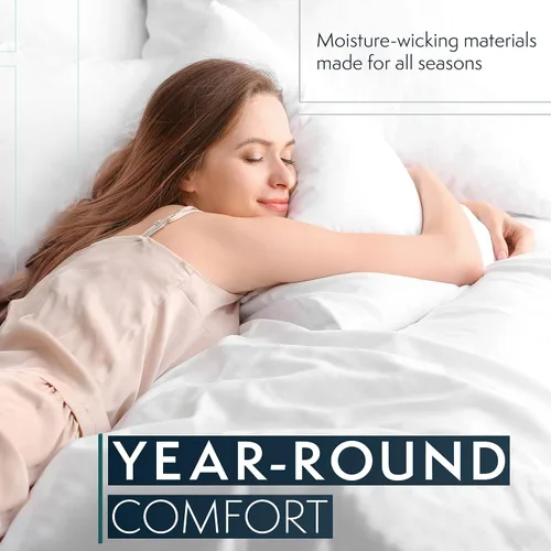 Vista 7 de 2 piezas con conjunto de fundas de almohada colección HC, 1500 hilos contados de calidad egipcia (muchos tamaños y colores). Camel